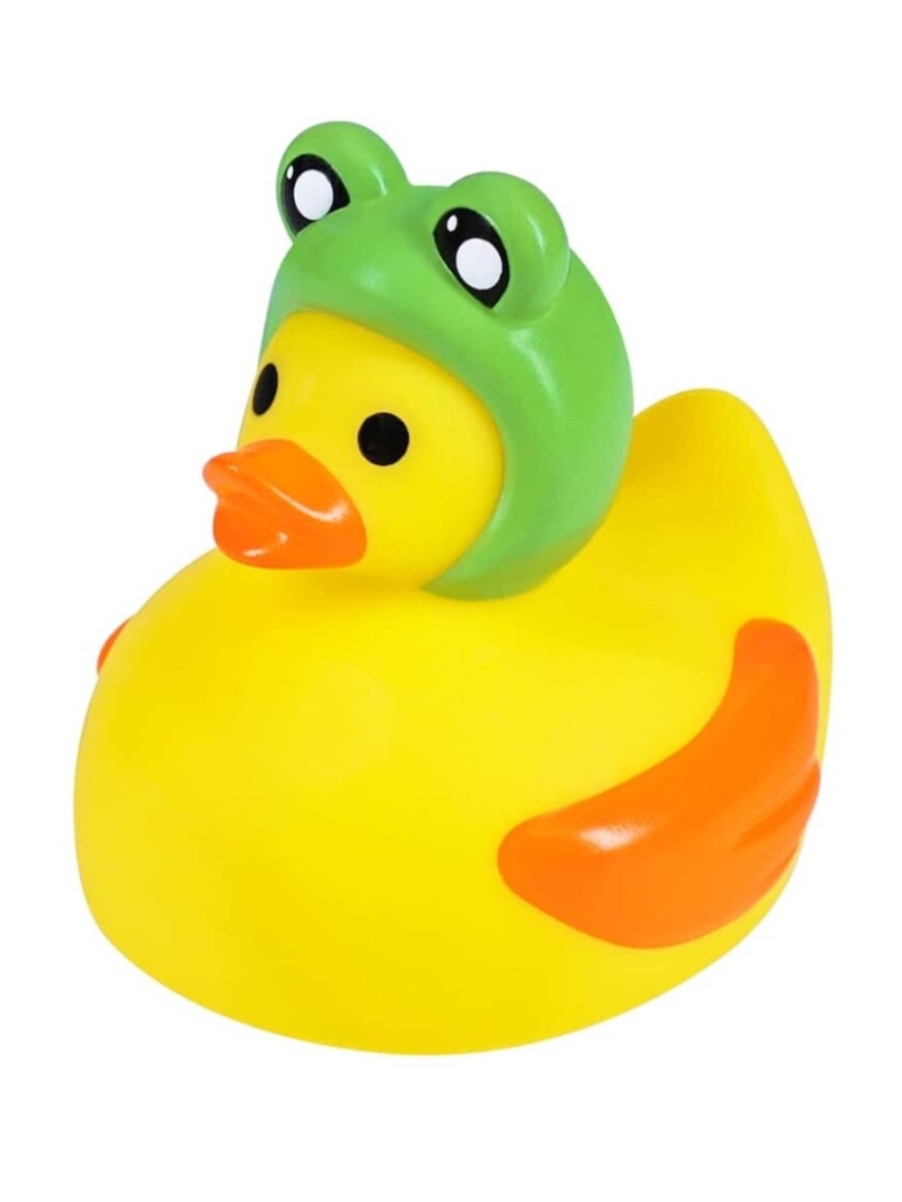 Frog Hat Yellow Rubber Duck Medium 3-3.75" Fun Decorative Holiday Party NEW